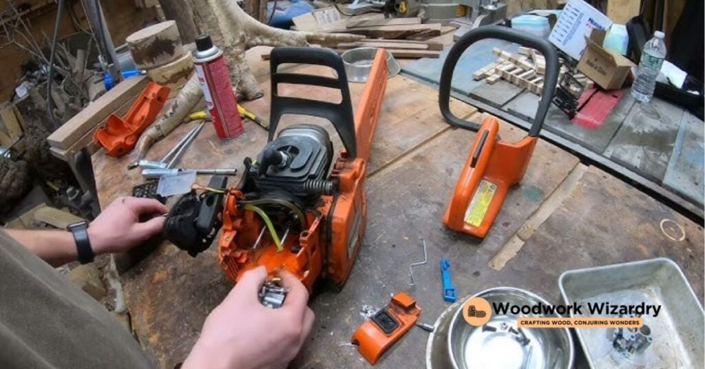 Removing the Chainsaw Carburetor