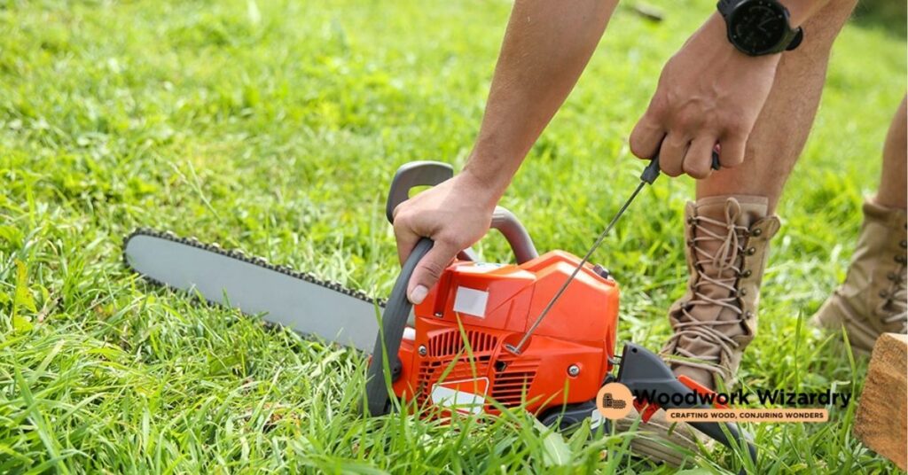 Starting the Chainsaw