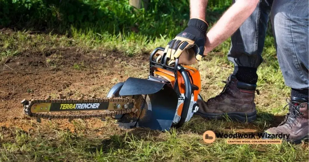 The Craze Behind Digging Trenches with Chainsaws