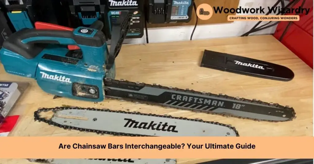 are chainsaw bars interchangeable
