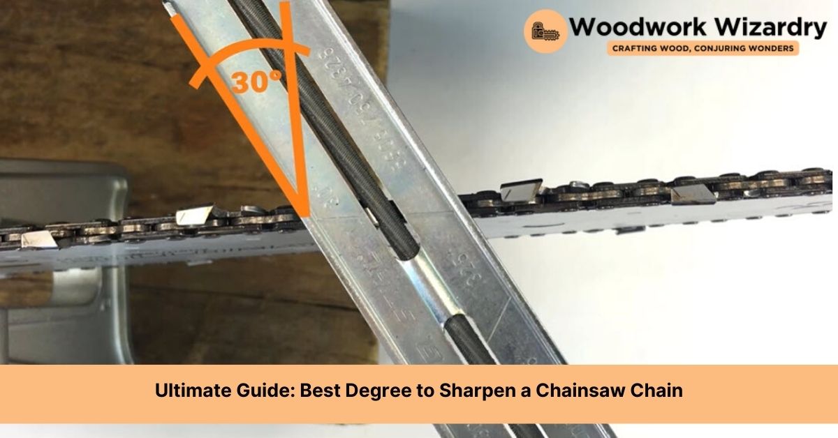 best degree to sharpen a chainsaw chain