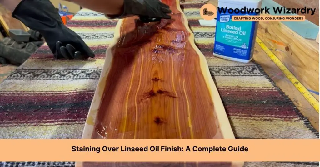 can you stain over linseed oil staining oil finish