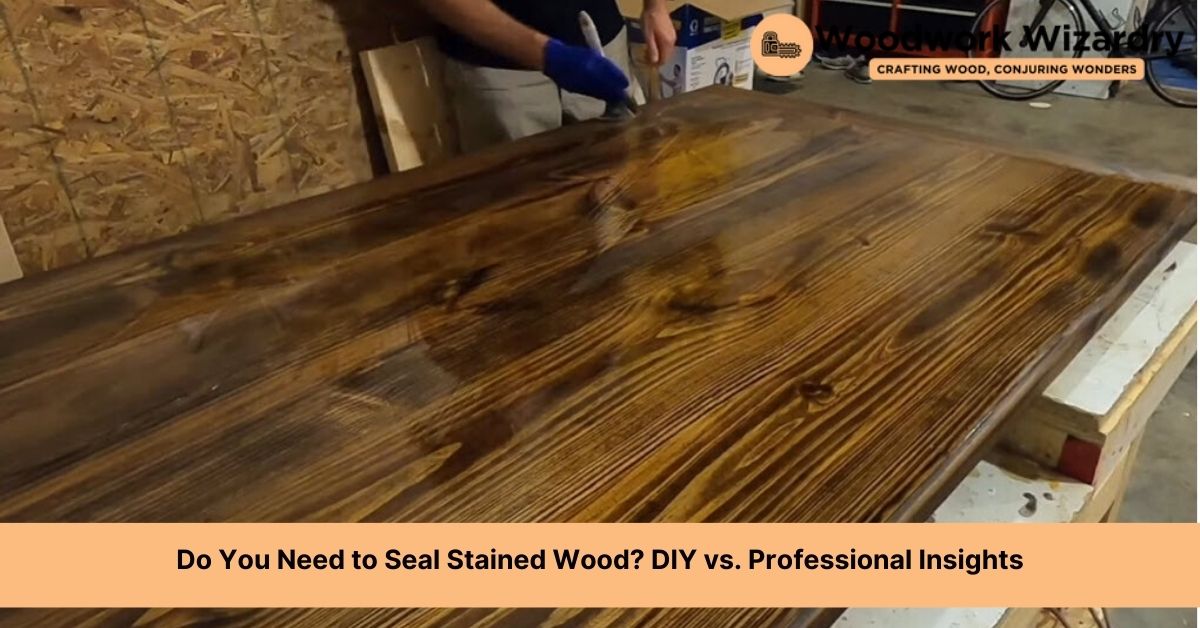 do you need to seal stained wood