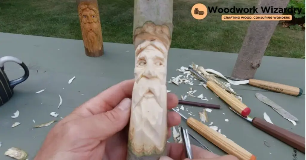 how to carve a wood spirit