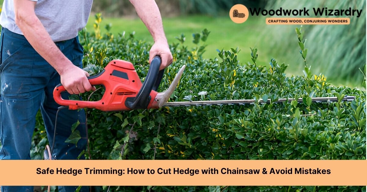 how to cut hedge with chainsaw