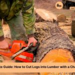 how to cut logs into lumber with chainsaw