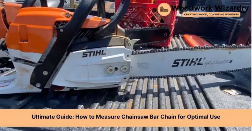 how to measure chainsaw bar chain