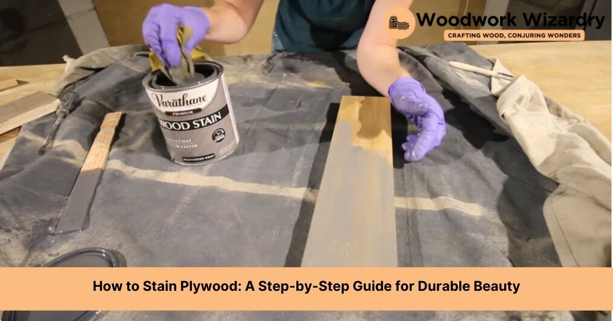 how to stain plywood