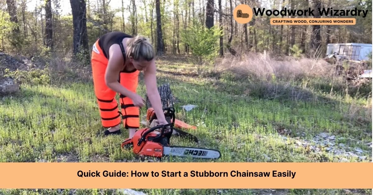 how to start stubborn chainsaw