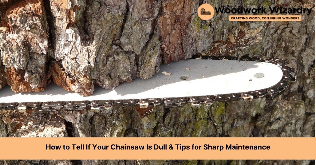 how to tell if chainsaw is dull