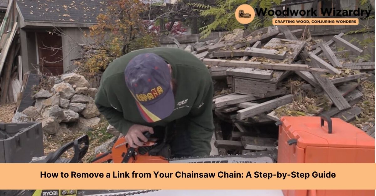 take link out chainsaw chain