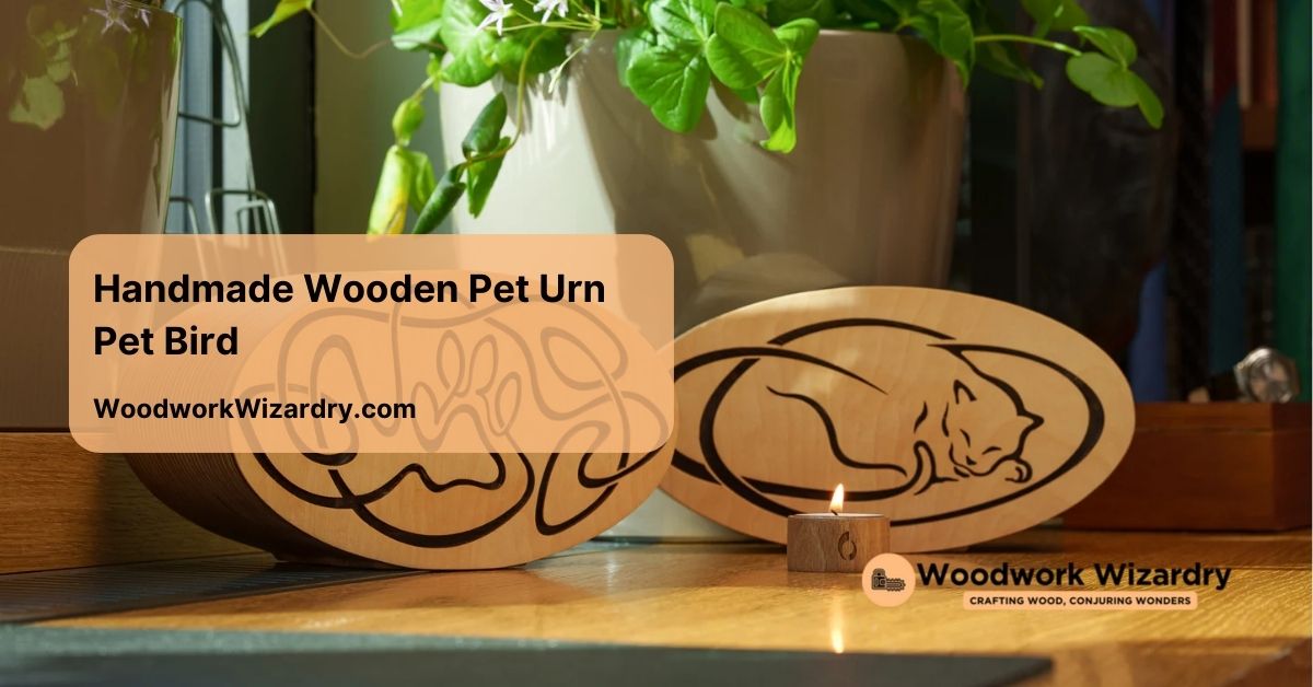 handmade wooden pet urn pet bird