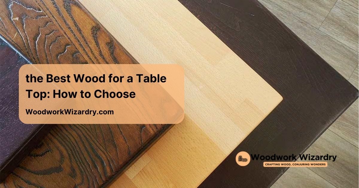 the best wood for a table top how to choose