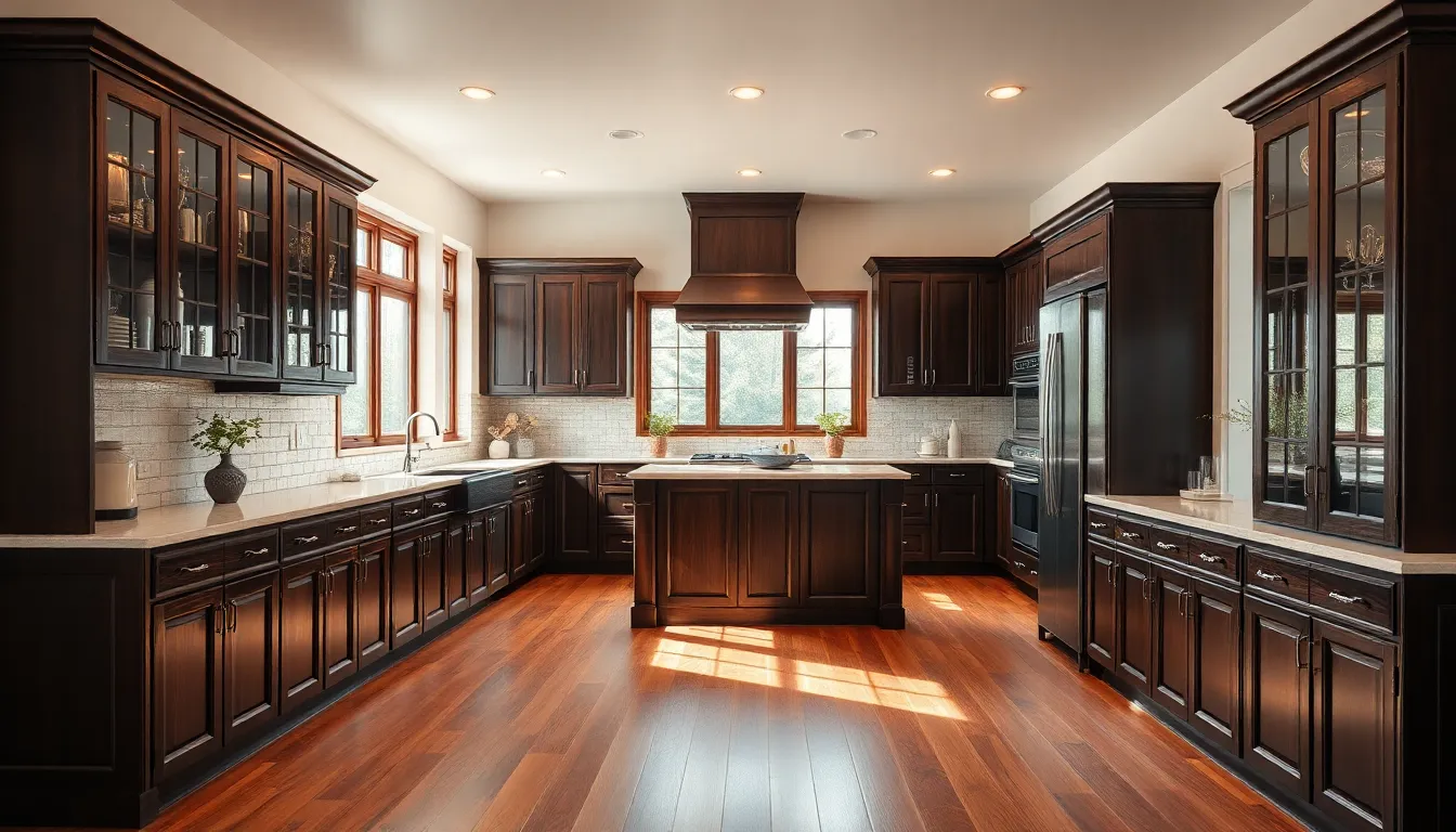 9 Best Wood Floor Colors to Pair with Dark Cabinets | Designer Guide 3 1 what color wood floor with dark cabinets