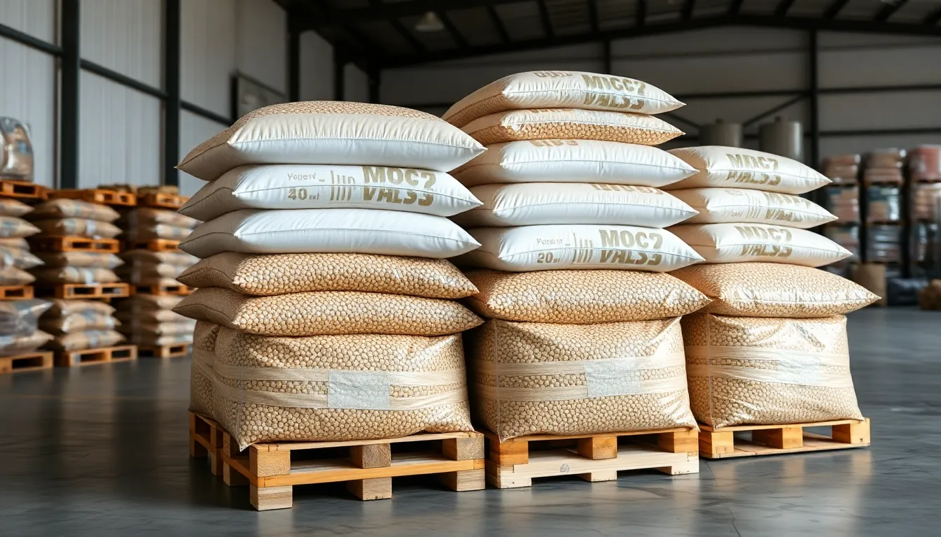 2 how many bags on a pallet of wood pellets