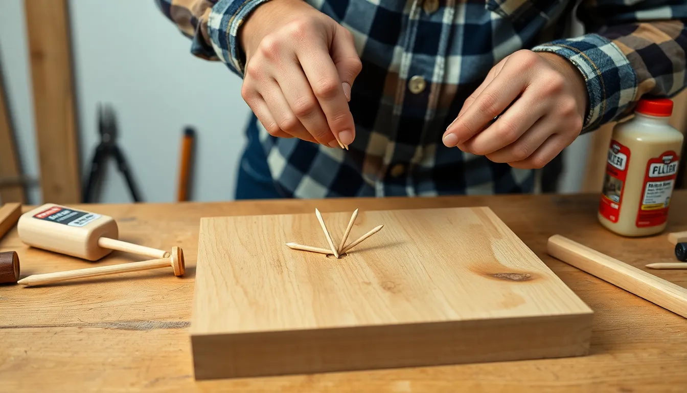 2 how to repair a stripped screw hole in wood