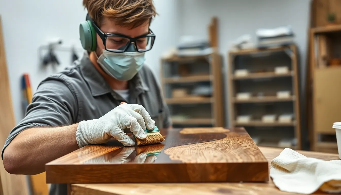 2 how to restain veneer wood