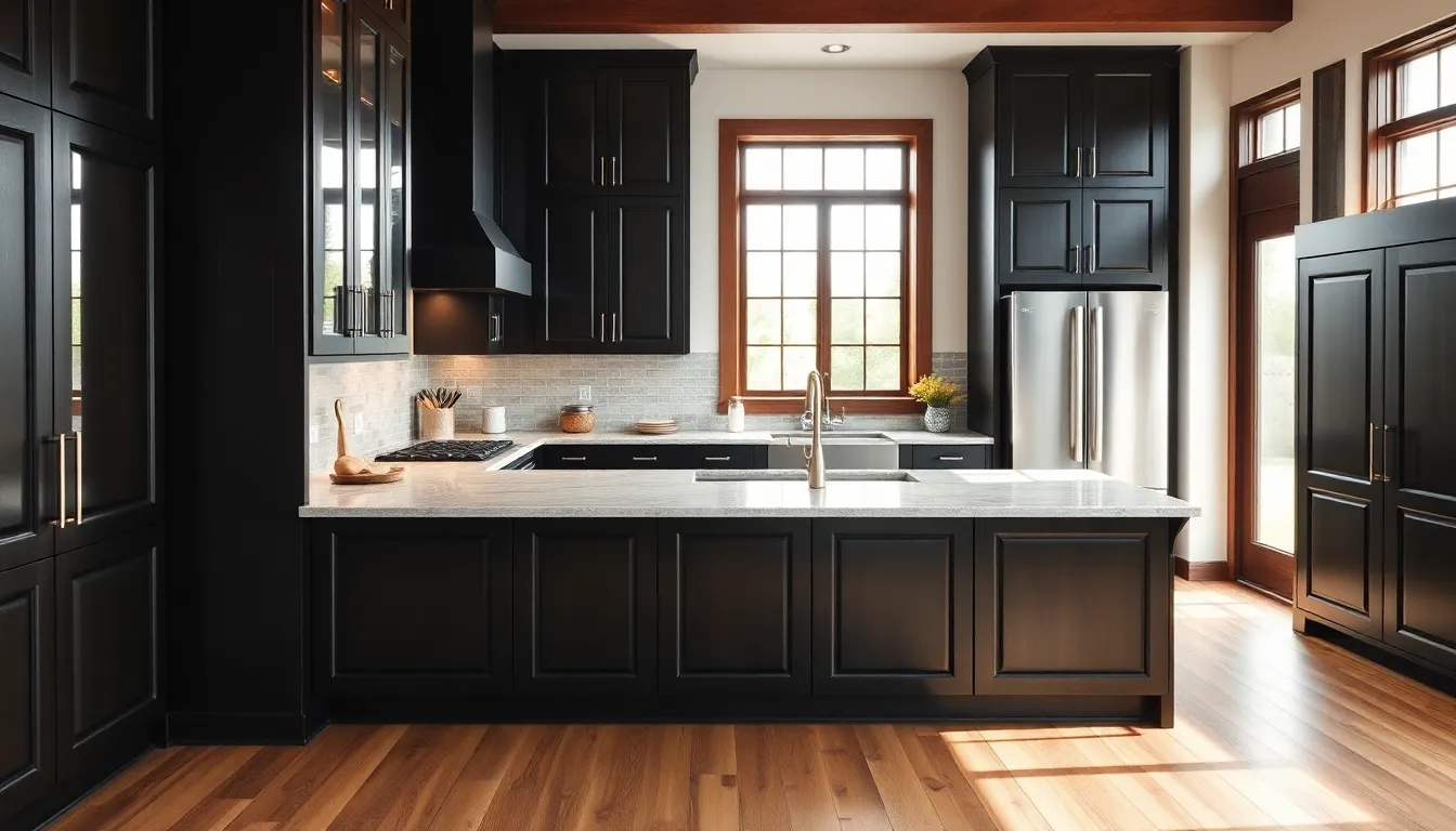 9 Best Wood Floor Colors to Pair with Dark Cabinets | Designer Guide 6 4 what color wood floor with dark cabinets