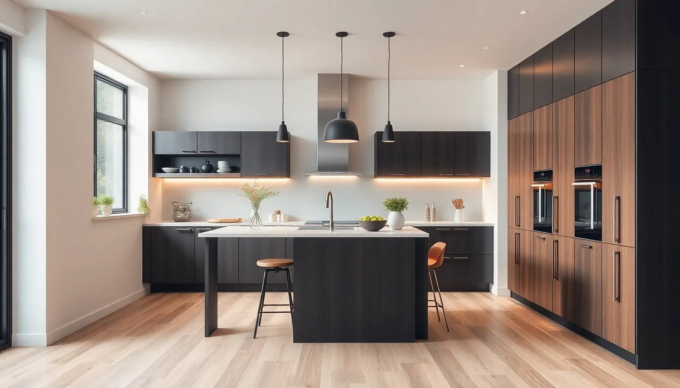 9 Best Wood Floor Colors to Pair with Dark Cabinets | Designer Guide 7 5 what color wood floor with dark cabinets