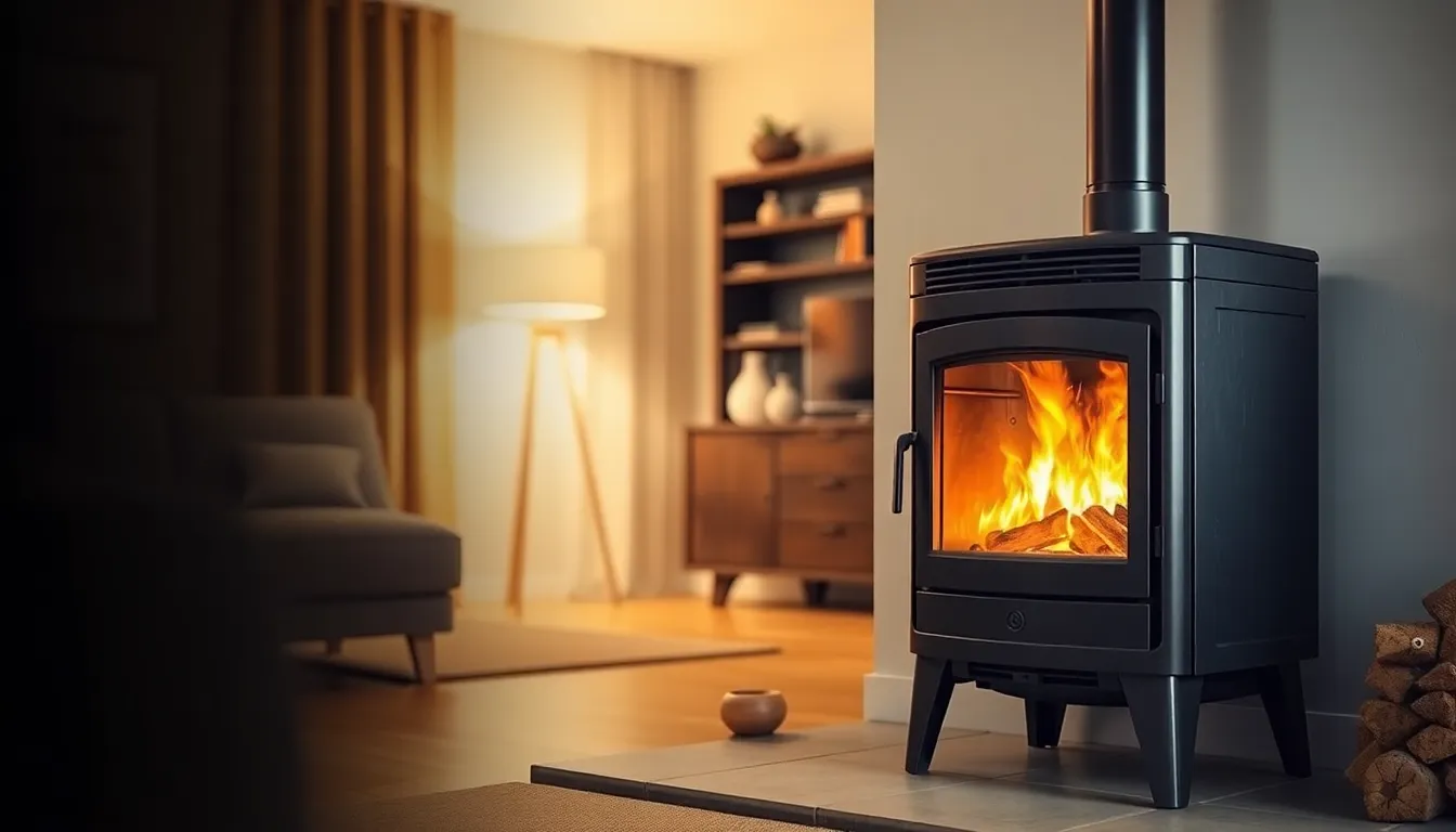 does a wood burning stove produce carbon