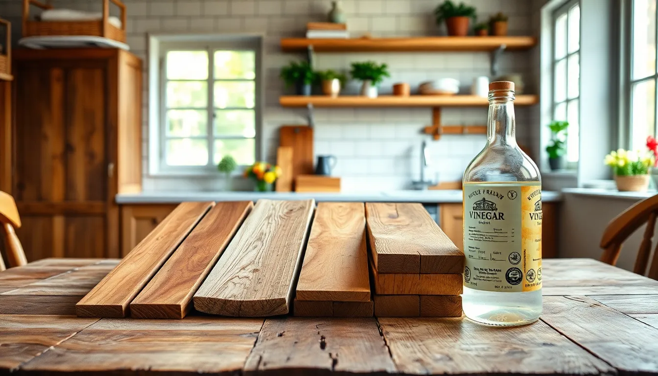 does vinegar harm wood