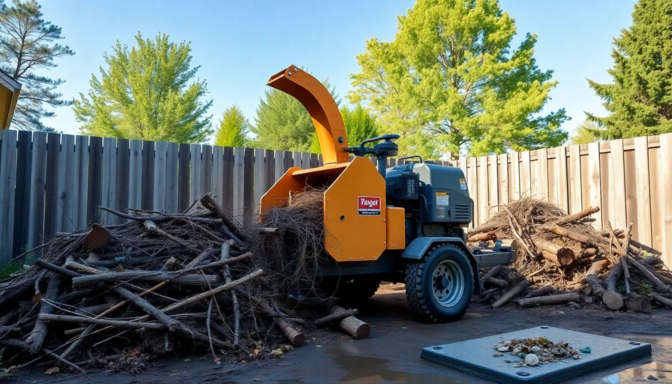 how much is a wood chipper rental