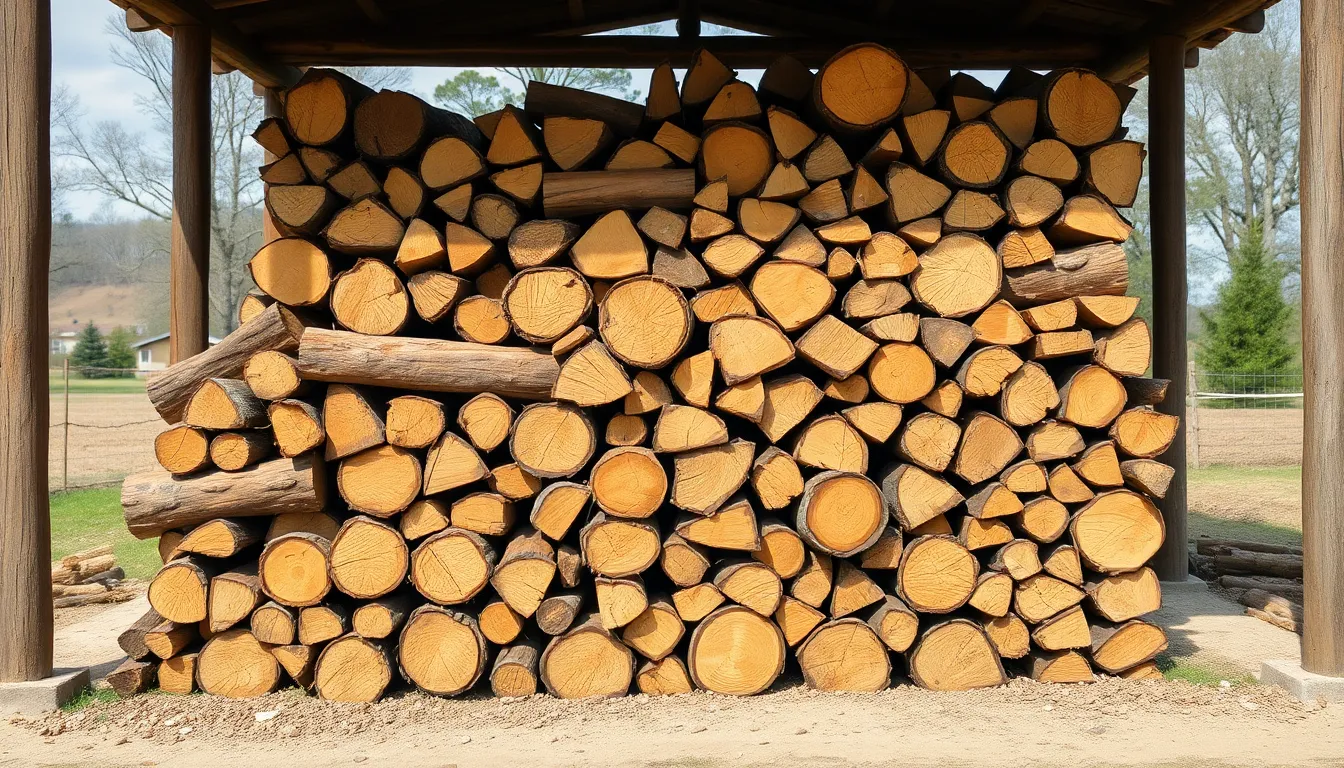 how much is in a rick of wood