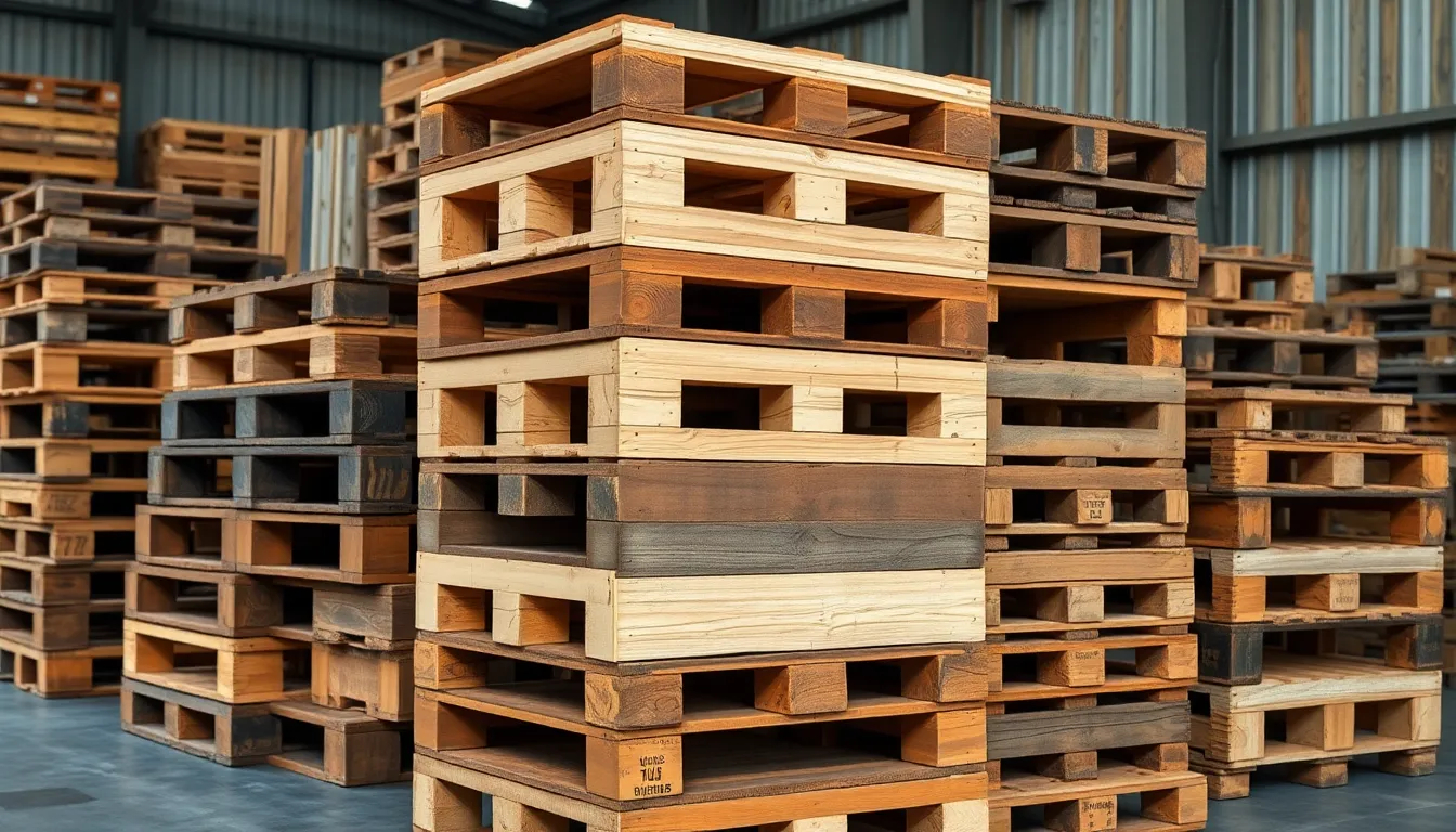 what is pallet wood made of