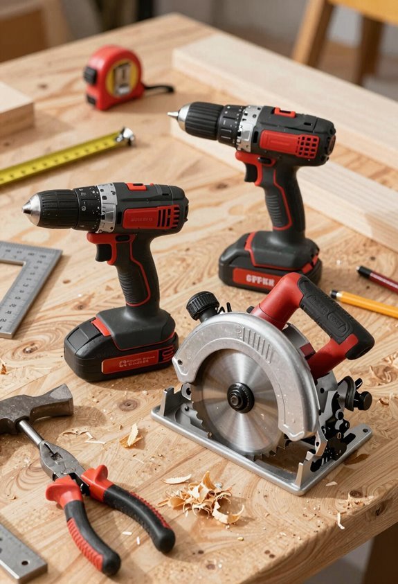 7 Essential Tools Every Beginner Woodworker Needs 4 18v drill and circular saw combo