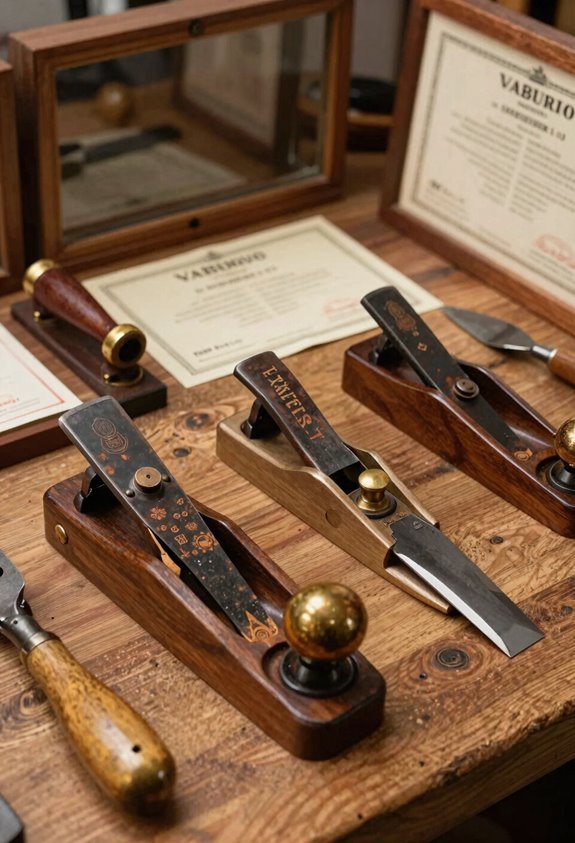 7 Factors That Determine the Value of Old Woodworking Tools 3 brand name planes command premium investments