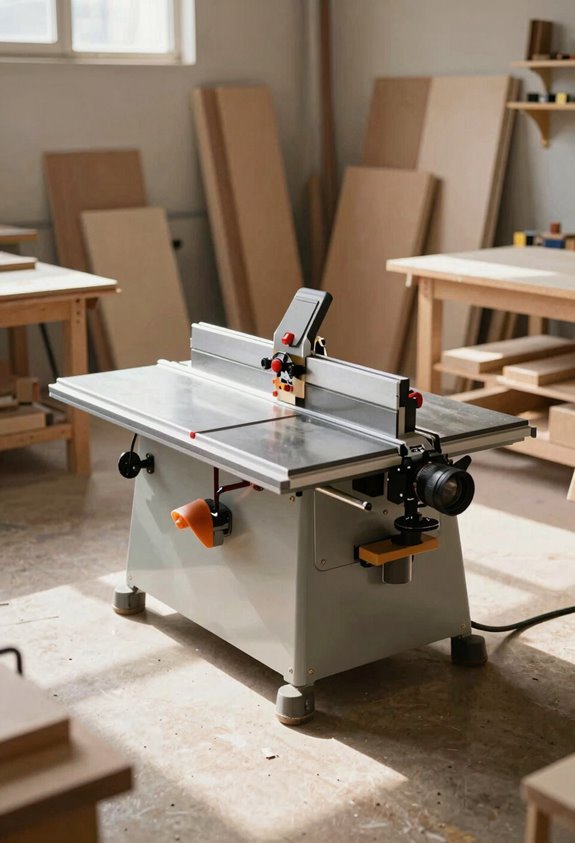 How to Set Up a Woodworking Shop From Scratch 4 central accessible table saw workflow