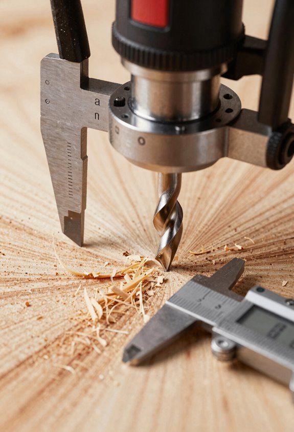 choosing bit securing collet set depth