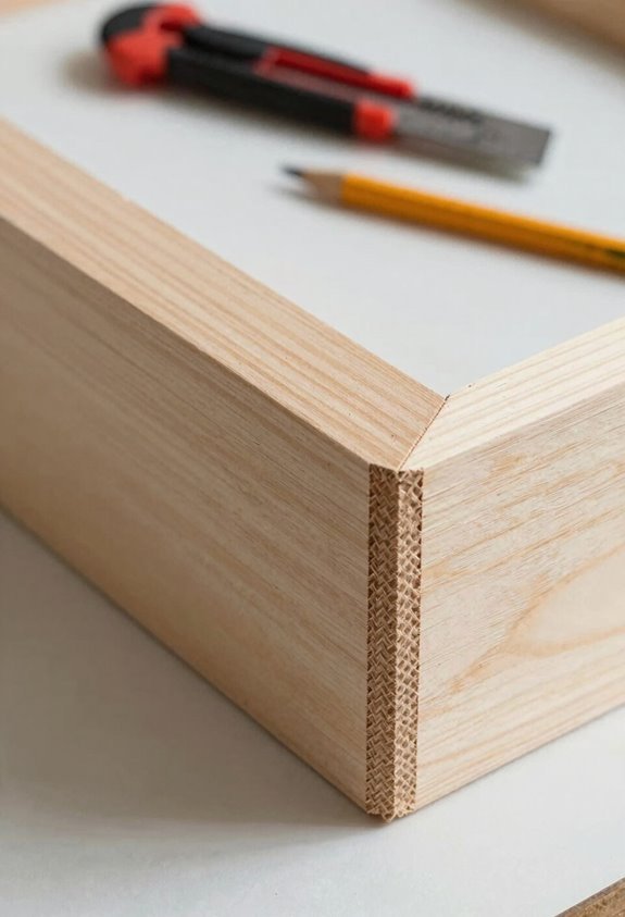 cut dados dry fit glue square