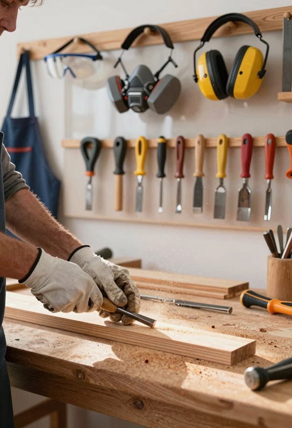 Getting Started With Woodworking Tools and Techniques 2 eye and ear protection dust safety 8sgtl