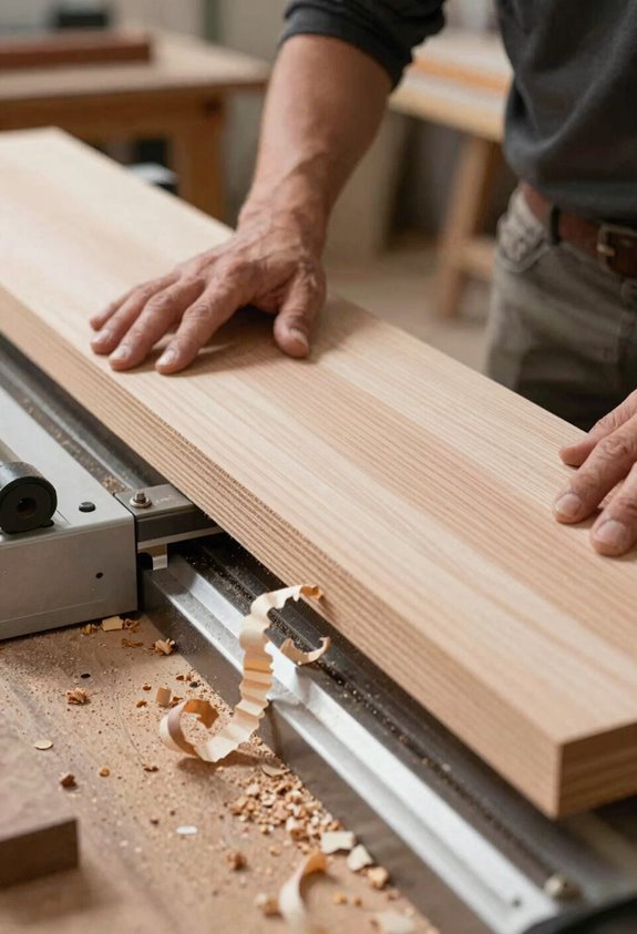 flat face square edge first