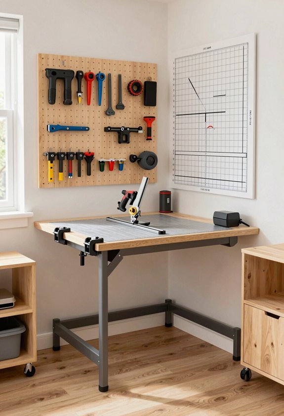 How to Set Up a Woodworking Shop in Your Apartment 2 measure space zones portable workflow