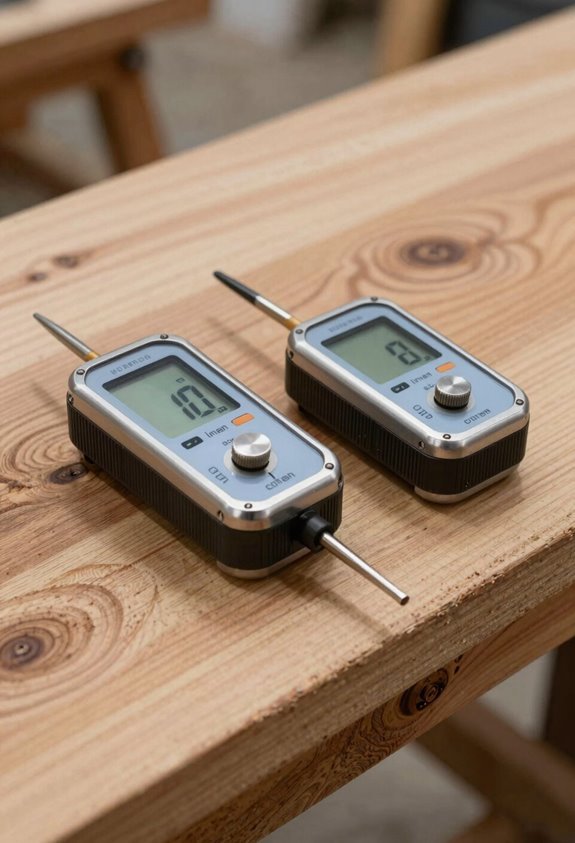 How Dry Does Wood Need to Be for Quality Woodworking? 3 pin type vs pinless moisture meters