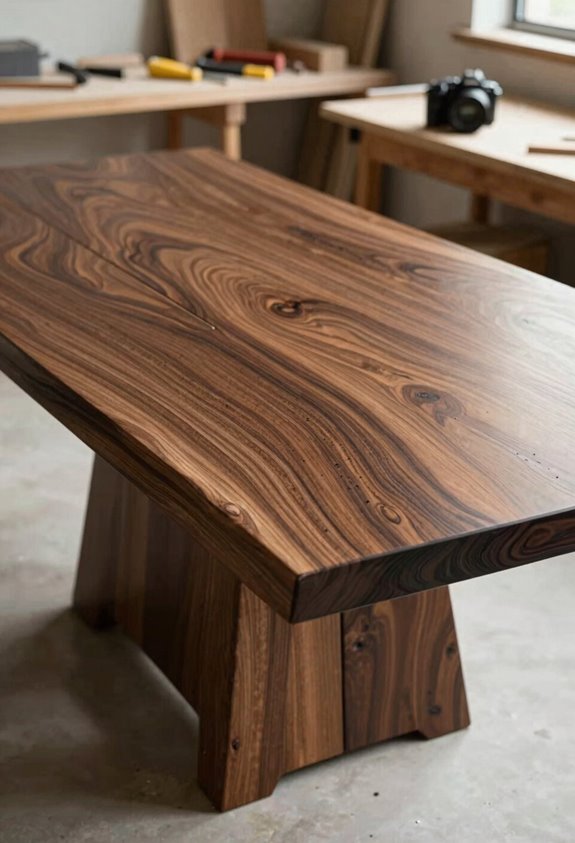 premium custom dining tables live edge black walnut