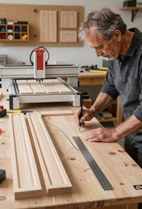 10 Steps to Create Durable Woodworking Templates 3 registration prevents transfer errors in duplication