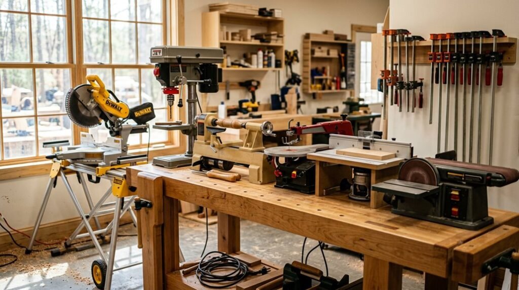 small woodworking shop tools list