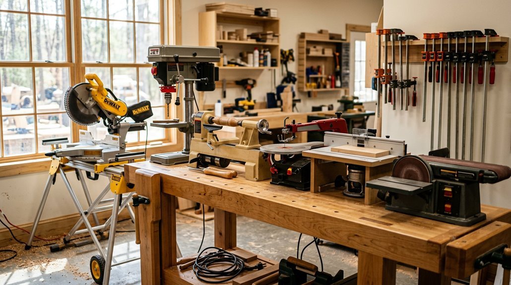 small woodworking shop tools list