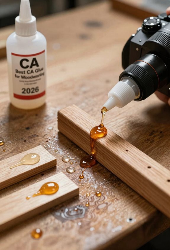 Best CA Glue for Woodworking in 2026 2 thin medium gel ca viscosity guide