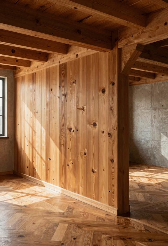 wood better at sound and heat retention